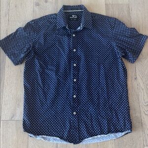 Buttercloth Icy Cotton Mens Short Sleeve Shirt Blue Tall Fit 2XL $168